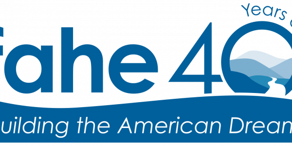 Fahe 40 Years of Service logo.